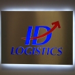 Advertising illuminated for ID Logistics.